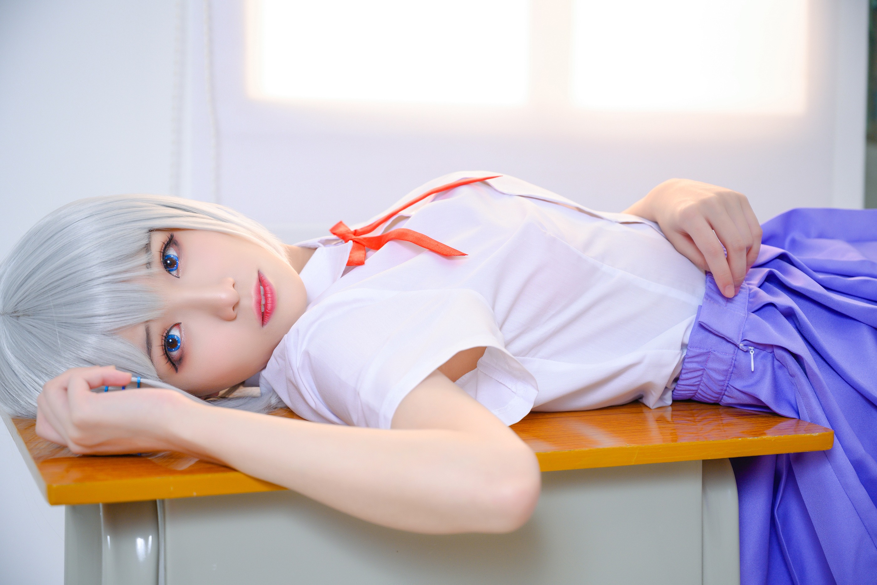 图片[1]-Tomoyo酱 – NO.009 鸢一折纸 校服[12P]-XikXak